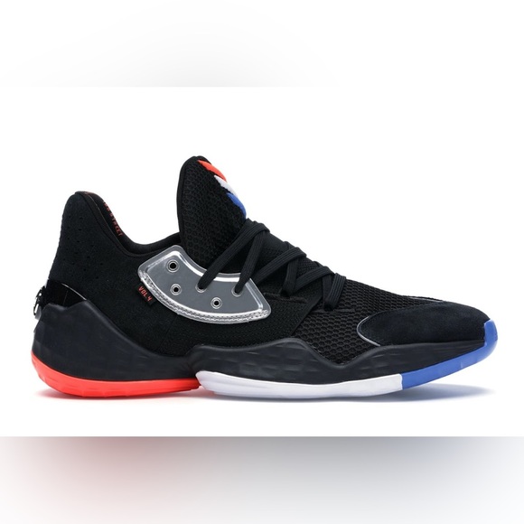 Adidas Harden Vol. 4 Barbershop Men’s Black and Red Sneakers Sz 10 NWT main image 6